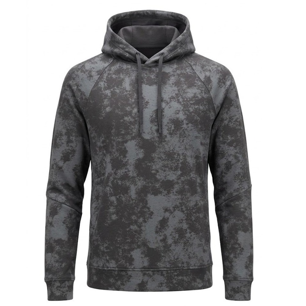 Lululemon Mens Gray Acid Wash Mottle Pullover Raglan Hoodie Size Medium - CJ